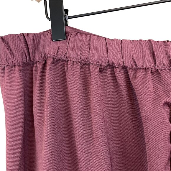 14th and Union burgundy sass elastic back soft straight leg pants extra large - Picture 9 of 12